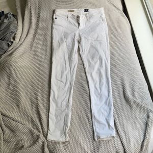 AG the Legging Ankle white jeans